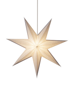 Henriette paperitähti 60cm, valkoinen
