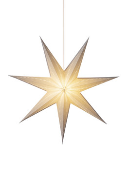 Henriette paperitähti 75cm, valkoinen