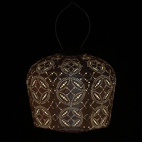 Punaruskea (Mocha Mousse) aurinkokennolyhty Mandela Arch Ø30 x 28 cm