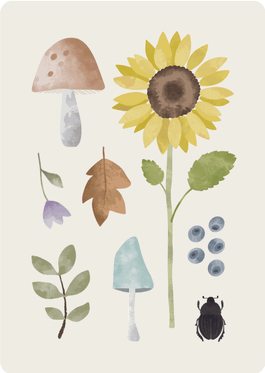 Postikortti Auringonkukka-aika Bedaprint