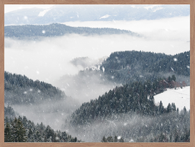 Printtitaulu Beautiful Snowy Winter Morning 80x60 Riviera Maison