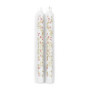 Dinner Candles Branch White 2kpl