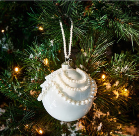 Classic Pearls joulukuusenkoriste halkaisija 10 cm