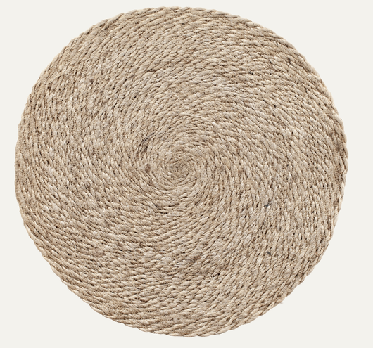 Dixie Elin pyöreä pöytätabletti Natural grey 38 cm