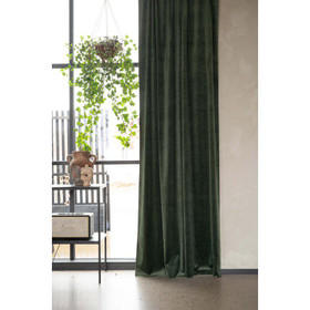 Esther samettiverho Vihreä 40 135x300 2kpl Fondaco