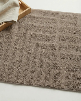 Field kylpyhuoneenmatto taupe 60x90 cm Classic Collection