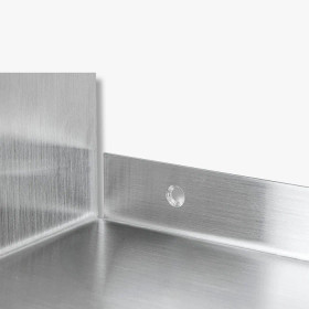 FLOAT hylly L80,5 cm, harjattu teräs