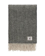 Gant Herringbone wool torkkupeitto Black 130 x 200 cm