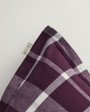 Flannel-tyynyliina Deep Plum 50x60 cm
