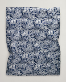 Gant Floral Waves pussilakana 150x210 cm Dusty Navy