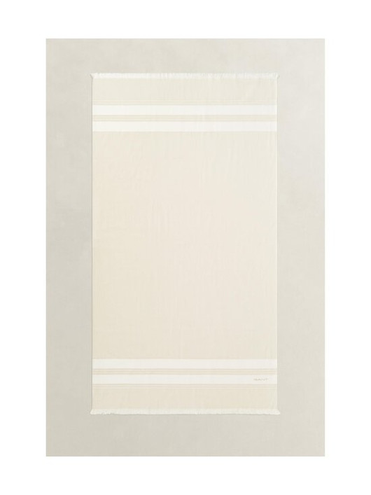 GANT Stripe Hammam rantapyyhe 100x180 cm, faded beige