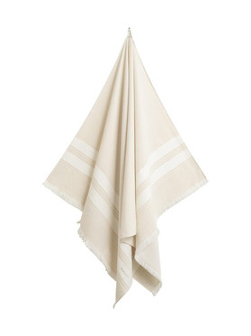 GANT Stripe Hammam rantapyyhe 100x180 cm, faded beige