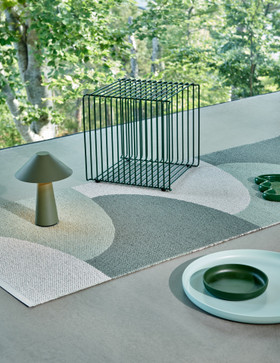 Hill muovimatto Army/Misty mint/Fossil grey 70 x 180