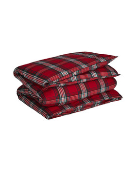 Gant Holiday flanelli pussilakana 150x210 Ruby red