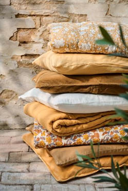 Samettityyny keltainen Ib laursen 52x52 cm