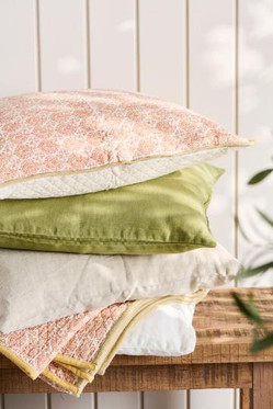 Pellava tyynynpäällinen vihreä Ib laursen 50x50 cm