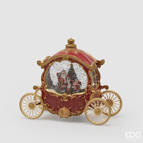 Soiva koristeltu jouluvaunu led valoilla