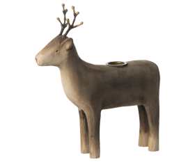 Puinen Poro kynttilänjalka iso. 