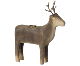 Puinen Poro kynttilänjalka iso. 