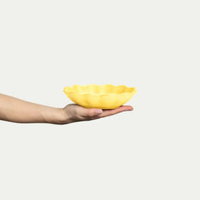 Oyster kulho 18x16 cm/40cl keltainen