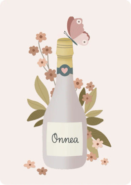 Onnittelukortti Kuohuvaa Bedaprint