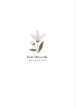 2-osainen surunvalittelukortti Lämmin osanotto Bedaprint