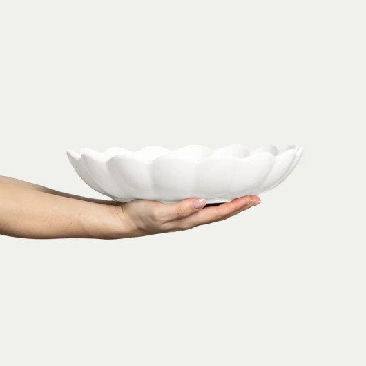 Oyster kulho 31 cm valkoinen