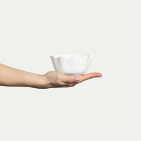 Oyster kulho 13 cm/30 cl valkoinen