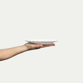 Oyster lautanen 20 cm Valkoinen