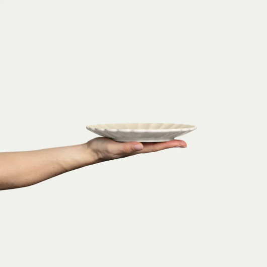 Oyster lautanen 20 cm Sand