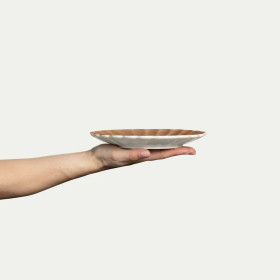 Oyster lautanen 20 cm Cinnamon