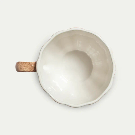 Oyster muki 11 cm/ 60 cl cinnamon