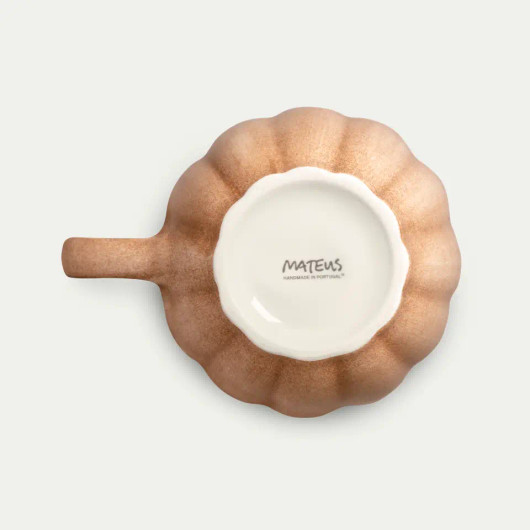 Oyster muki 11 cm/ 60 cl cinnamon