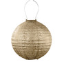 Kullansävyinen aurinkokennolyhty Bazaar Roundn Ø30 x 28,9 cm