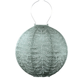 Vaaleanvihreä aurinkokennolyhty  Folia Round Ø30 x 28,9 cm 