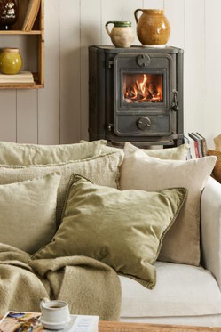 Samettityyny Eucalyptus vihreä Ib Laursen 52x52 cm