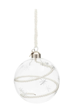 Shining Pearls joulukuusenkoriste halkaisija 10 cm