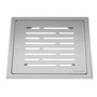 OUTLINE lattiakaivonkansi 20x20 harjattu ruostumaton teräs