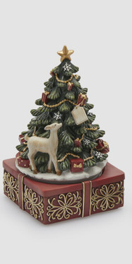 Soittorasia Joulukuusi punainen jalusta