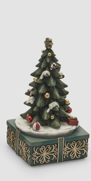 Soittorasia Joulukuusi vihreä jalusta