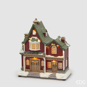 Soiva Joulutalo led valoilla