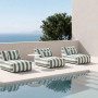 Stay Lounger Chair Lily White/Duck Green