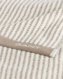 Raidallinen pyyhe Taupe Beige