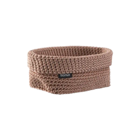 Tela virkattu kori koko L, väri Bark