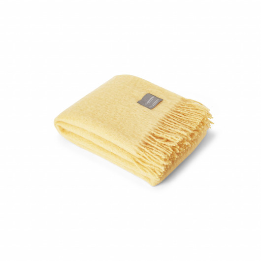 Mohair torkkupeite Golden Yellow 130x170, Stackelbergs