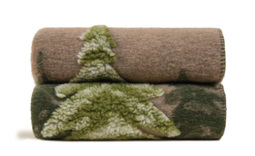 Kuusimetsä torkkupeitto 150x190, vihreä/beige