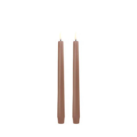Uyuni Led-kruunukynttilä Caramel 2,3 x25 cm, 2kpl/pakkaus