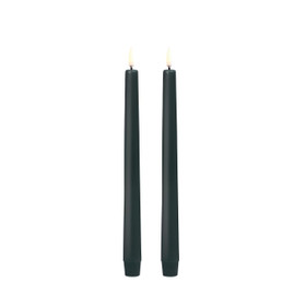 Uyuni Led-kruunukynttilä männynvihreä 2,3 x25 cm, 2kpl/pakkaus