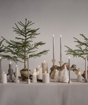 Uyuni Led-kynttilä enkeli 11x15,5 cm Vanilla