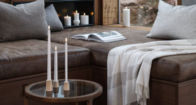 Uyuni Led-kruunukynttilä Terrakotta 2,3 x25 cm, 2kpl/pakkaus